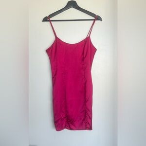 Vibrant Pink Slip Dress
